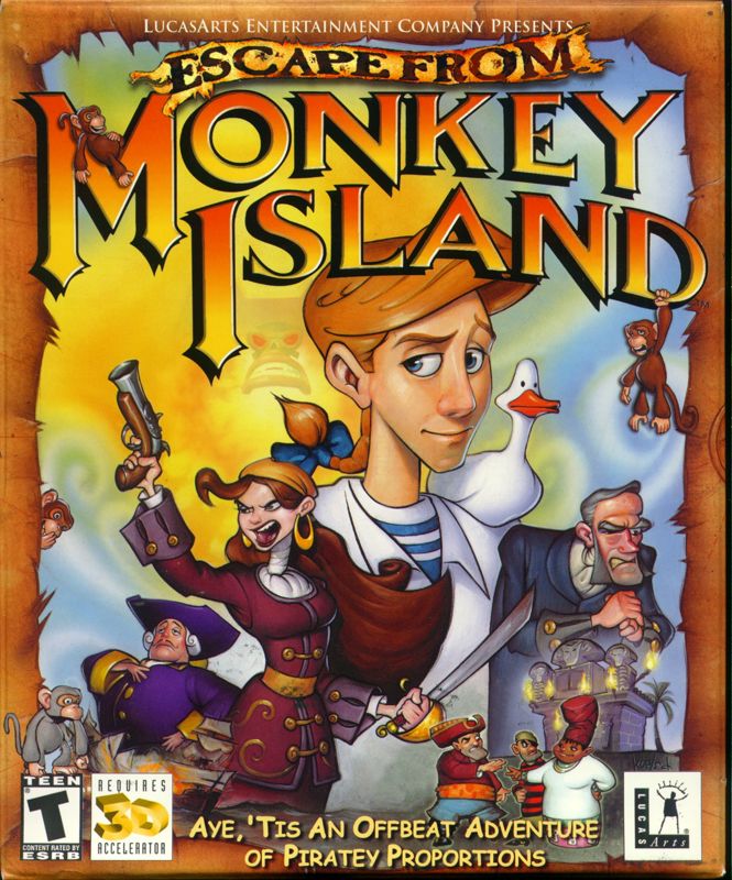 Escape from Monkey Island box art for Playstation 2